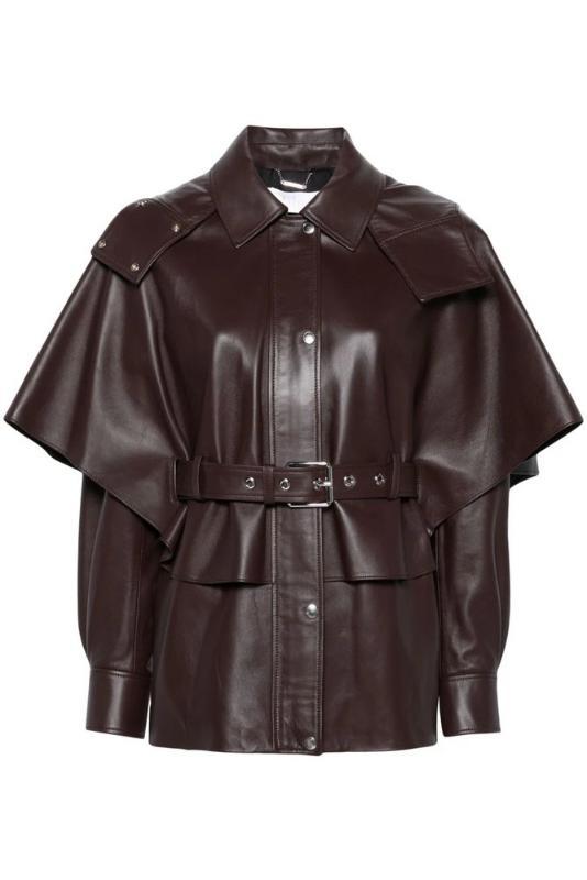 롱슬리브 가죽 재킷 C24SCV05207 24X T