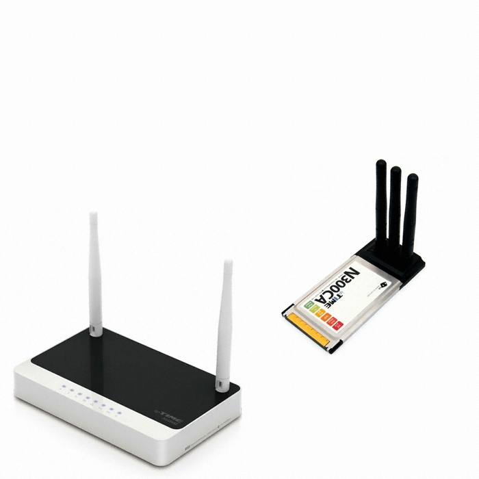 EFM ipTIME N604M 공유기 패키지 (+ N300CA PCMCIA 무선랜카드)_이미지