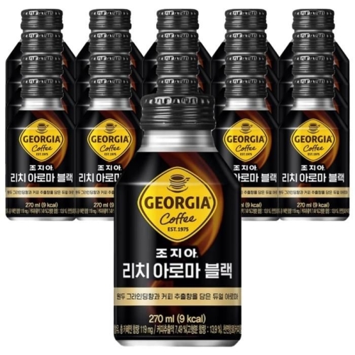 코카콜라음료 조지아 리치아로마 블랙 270ml (20개)_이미지
