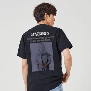 키밍 범죄 돈 가면 스트릿반팔티 여름받스티_aksjdn4312