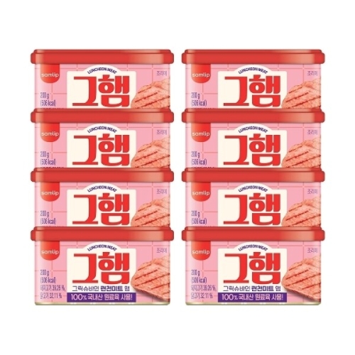 SPC삼립 런천미트 그햄 200g (8개)_이미지