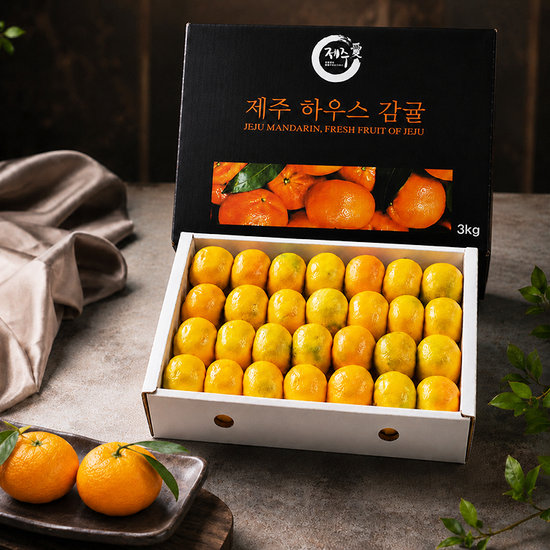 서귀포 하례마을 하우스감귤 선물세트 로얄과 3kg
