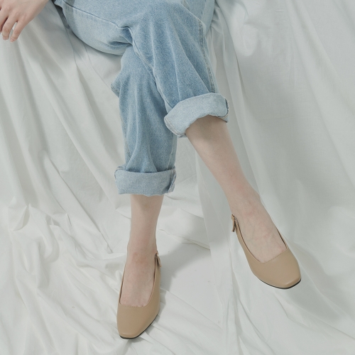  플로리다스튜디오 FL3212 스토크 스퀘어 2cm 슬링백 미드나잇블랙