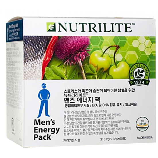 뉴트리라이트 맨즈 에너지 팩 60포 (1개)_이미지