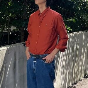 올젠 남성 컴포트핏 옥스포드 셔츠_ZOE3WC1301OR_이미지