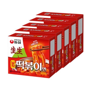 농심 생생납작떡볶이면 258g (5개)