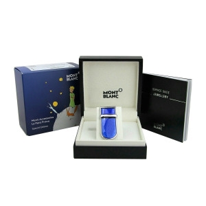 몽블랑 EXUPERY LA PETIT PRINCE 118618 머니 클립 블루 래커 새 상자 독