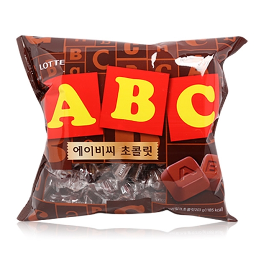 6000 ABC초콜릿 x1개 대용량 사무실 간식 200g 1개