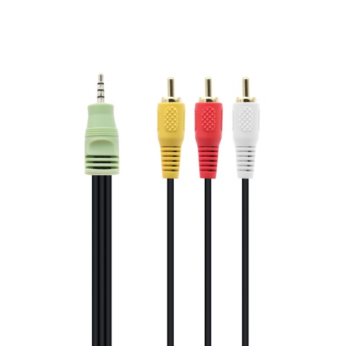 4극 3.5mm 스테레오 to RCA 변환 케이블