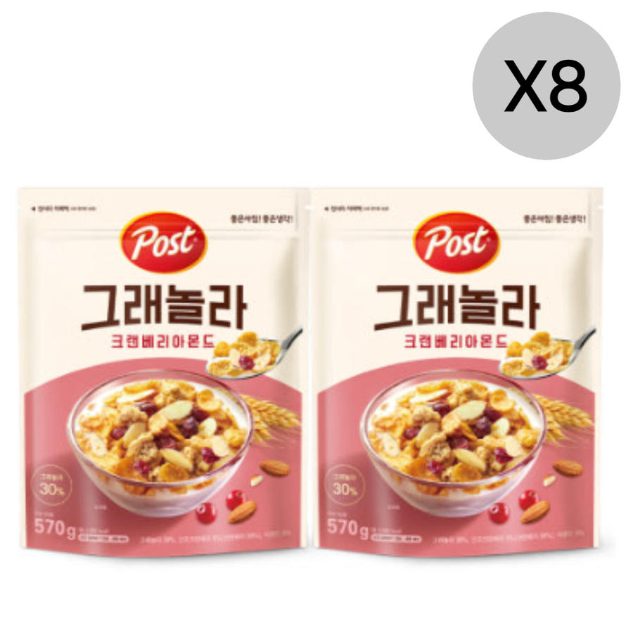 동서식품 포스트 그래놀라 크랜베리 아몬드 570g (16개)