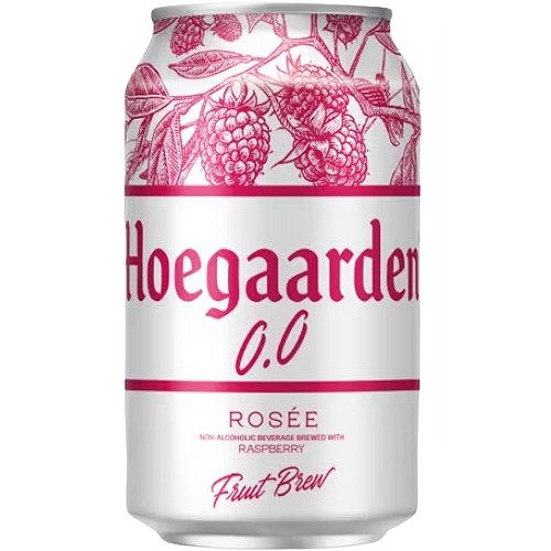 오비맥주 호가든 0.0 논알콜릭 프룻브루 로제 330ml (1개)