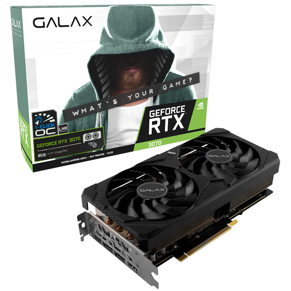 갤럭시 GALAX 지포스 RTX 3070 D6 8GB LHR