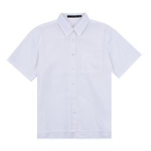 남녀공용 베이직 포켓 반팔 셔츠_KQBSH643W0 WH