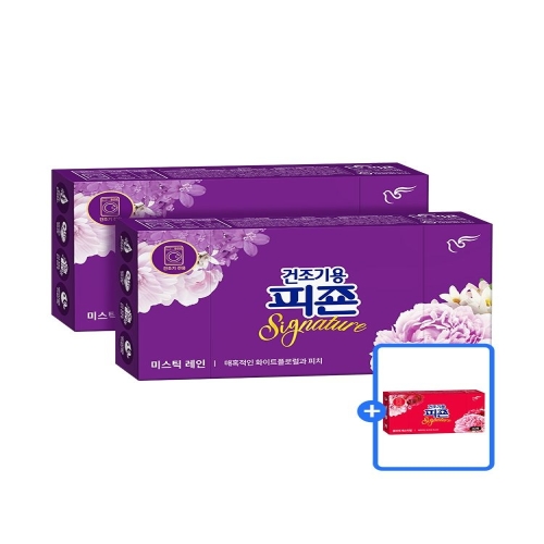 건조기용 시그니처 미스틱레인 120매 2개 + 40매
