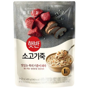 CJ제일제당 햇반 소고기죽 420g (10개)_이미지