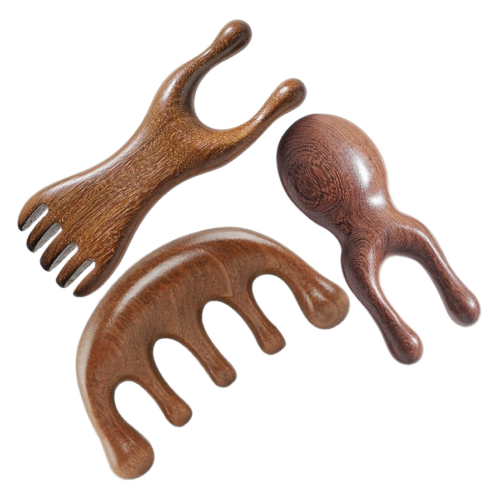 나쥬랑 나무 괄사 3종 두피 얼굴 눈 마사지 3종세트