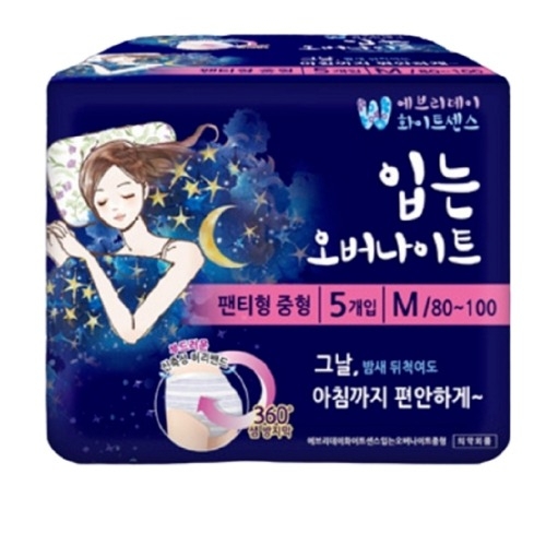 에브리데이 화이트센스 입는 오버나이트 중형 5개 (8팩(40개))_이미지