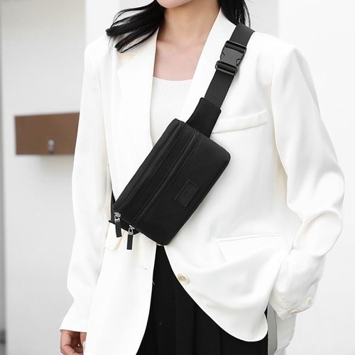 미니 방수 크로스백 슬림 힙색 러닝 운동 외출용 웨 수납력 좋은 허리가방 KYR-WFJ60U0