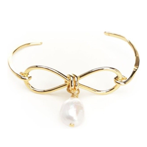 마르니 골드 톤 오픈 커프 보우 쉐이프 팔찌 BRMV0225A0M2001 0_이미지