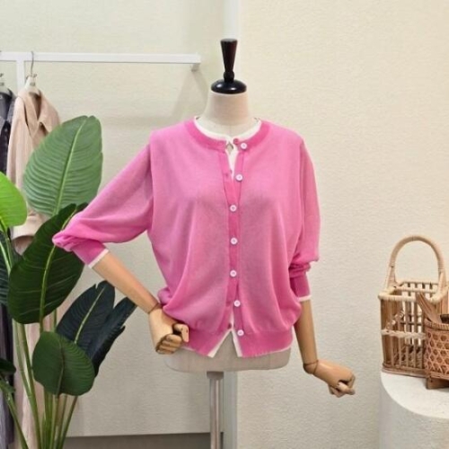 포커스 FM5C3KC31590 민소매 레이어드 파스텔 가디건