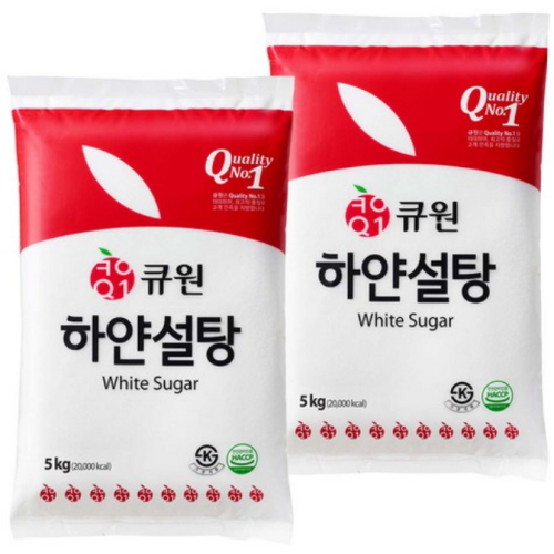 큐원 하얀설탕 5kg (2개)_이미지