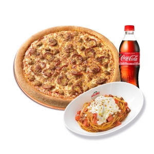 파파존스 파파존스 오리지널 존스 페이버릿 L +파파스 파스타 미트 +코카-콜라500ml이미지입니다. 누르면 해당 게시물로 새창이동합니다.