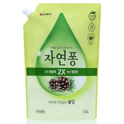 자연퐁 2X 솔잎 리필 1.4L (2개)_이미지