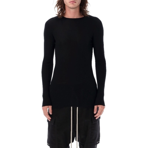 릭오웬스 리브 라운드넥 슬림 스웨터 RU01F2637RIBM 09_이미지