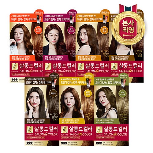 LG생활건강 엘라스틴 살롱드컬러 100g (1개)