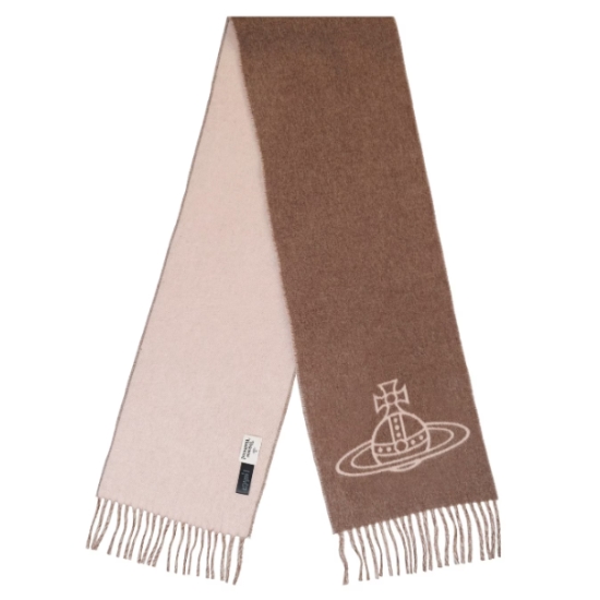 비비안웨스트우드 더블 페이스 싱글 오브 머플러 81030006 W00QL (C405, 카멜)_이미지