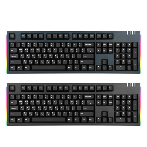 앱코 HACKER K660M 이색사출 PBT 체리 키보드 블랙 (저소음 적축)_이미지