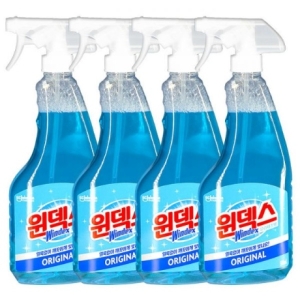 한국존슨 윈덱스 스프레이 유리세정제 본품 500ml 4개