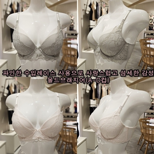 비비안 안 BR1804A 수입레이스 푸딩몰드 볼륨업 브래지어 A-D컵_이미지