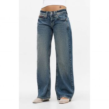 어반 Outfitters BDG 아웃피터스 케일라 핀스트라이프 로우 라이즈 와이드 레그 진 755755