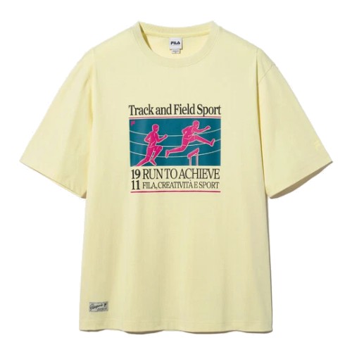 휠라 트랙앤필드 아카이브 반팔티 FS2RSH2110X_YEW_이미지