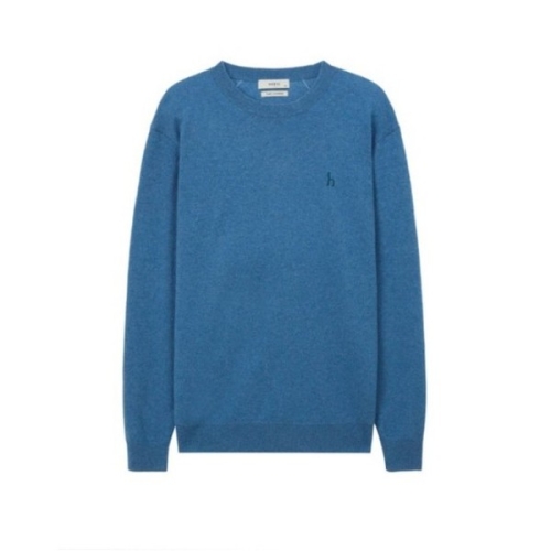 긴팔티 VQA HZSW4D467B3 블루 캐시미어 크루넥 니트