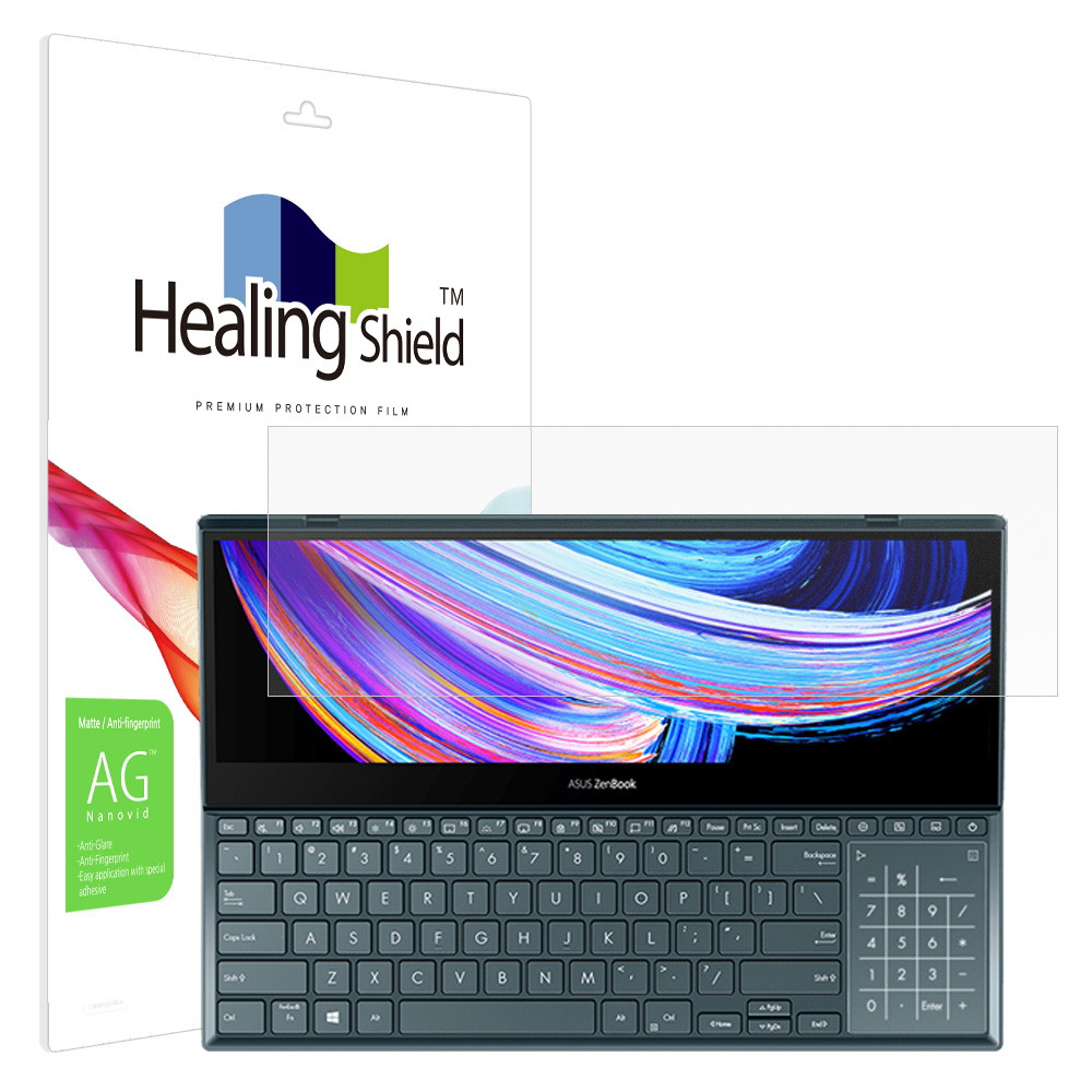 폰트리 힐링쉴드 ASUS 젠북 프로 듀오 15 OLED UX582LR 스크린패드 저반사 액정보호필름_이미지