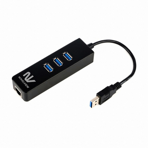 3포트 USB 3.0 + LAN포트 USB 허브 (NBN337)