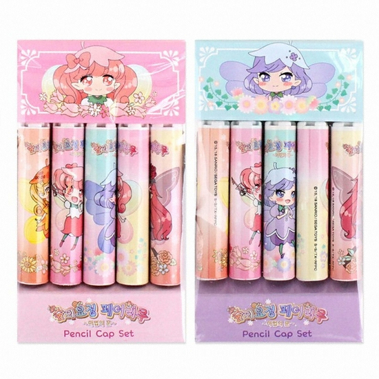 글로벌라이센싱 숲의요정 페어리루 연필캡 세트 (5개)_이미지