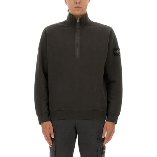 스톤아일랜드 롱 슬리브 하이 칼라 솔리드 컬러 맨투맨 6100068_이미지