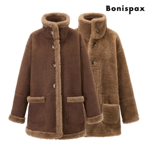리버시블 시어링 양털 무스탕 자켓 XP4JK017L0 1013181
