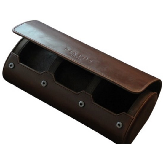 Pistos1983 Artisan 3구 시계 파우치 (브라운)_이미지