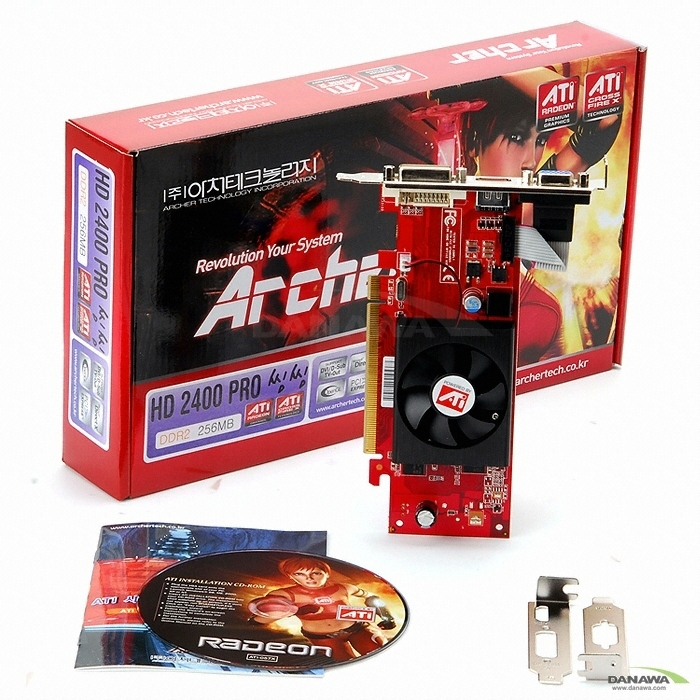 Archer 라데온 HD 2400Pro 씽씽 256MB LP_이미지
