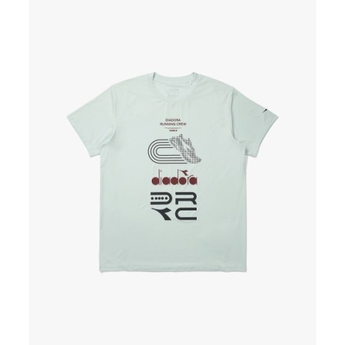 디아도라 DRC 그래픽 러닝 반팔 티셔츠 MINT D5123RRS10MTL