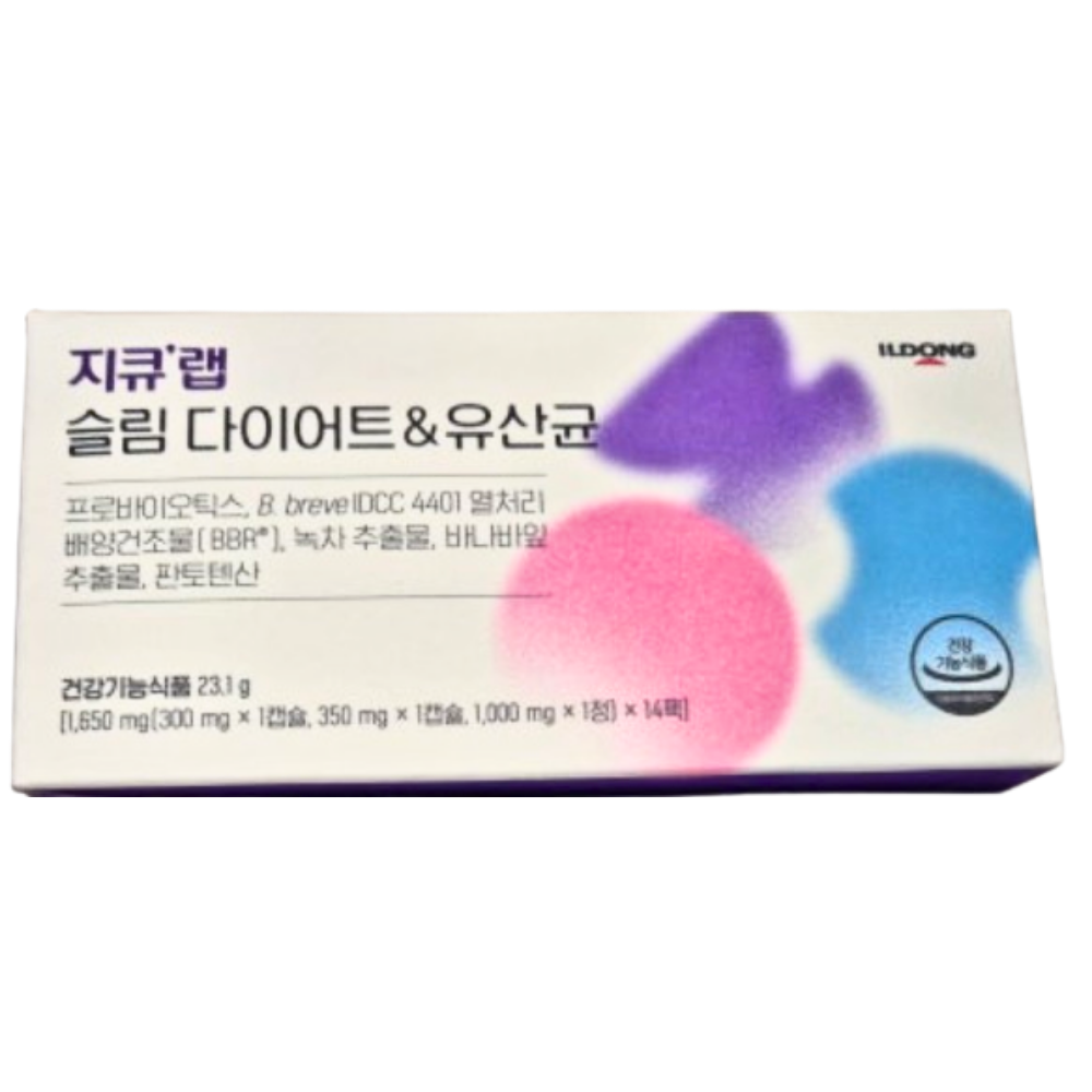 일동제약 지큐랩 슬림 다이어트 & 유산균 14포이미지입니다. 누르면 해당 게시물로 새창이동합니다.