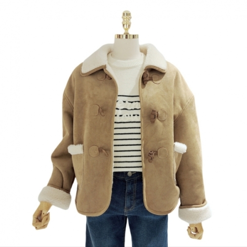 에이비에프지 카라넥 떡볶이 무스탕점퍼 AZA1HM01_이미지