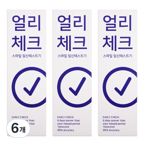 스마일랩 얼리체크 스마일 임신테스트기 1개입 (6개)_이미지