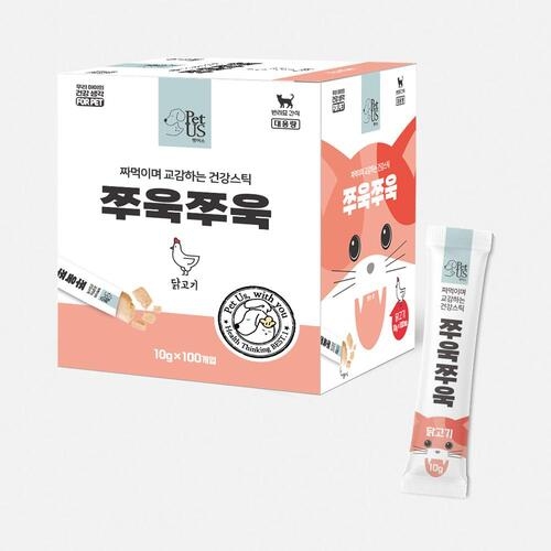 펫어스 쭈욱쭈욱 닭고기맛 1000g (10g x 100p) (1개)_이미지