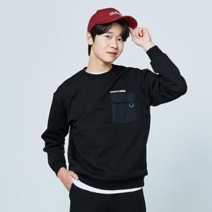 소이 세이브존07 우븐포켓배색맨투맨티셔츠 25S1401 S31596306_이미지