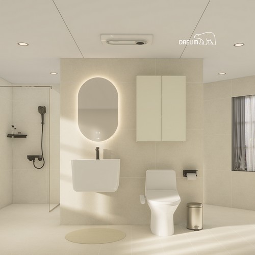 대림바스 스마트클린바스 블랙 포세린 샌드 거실욕실+휴젠뜨+비데_이미지